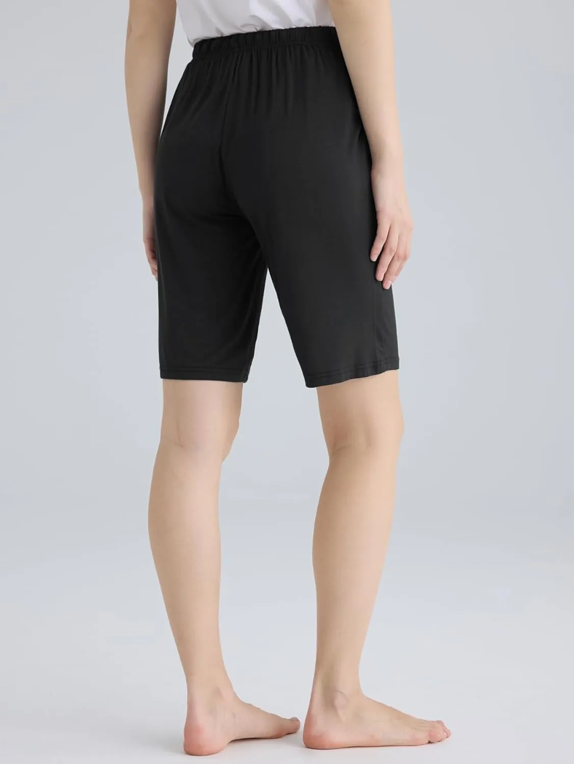 Latuza Women's Viscose Pajama Shorts Knee Length Sleep Shorts