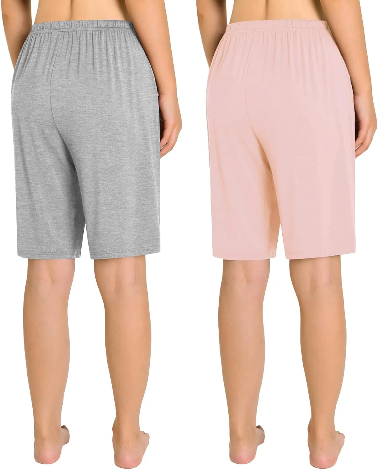 Latuza Women's Viscose Pajama Shorts Knee Length Sleep Shorts