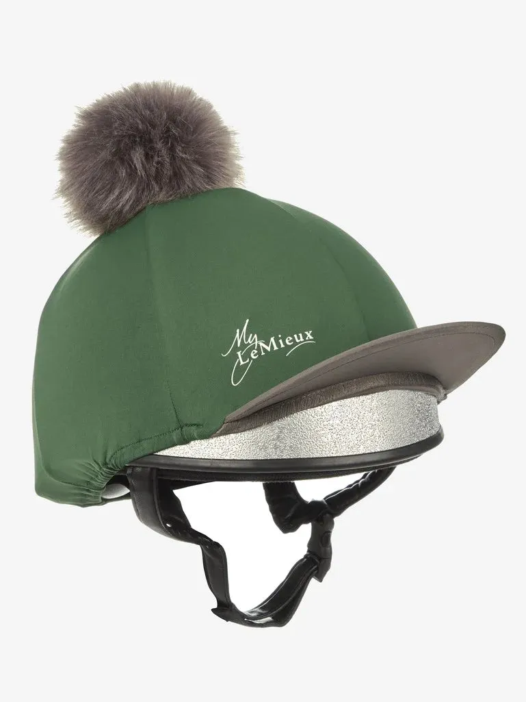 LeMieux Pom Hat Silk Hunter Green