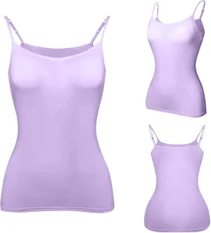 Lightening Deals Spaghetti Strap Tank Top Built in Bra Tank Tops for Women Spaghetti Strap Padded Camisole Plus Size Sports Bras Tank Tops Shelf Bra Camis