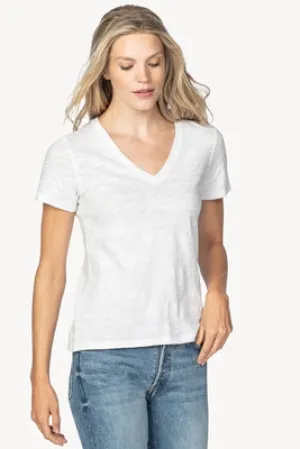 Lilla P Back Seam V-Neck Tee