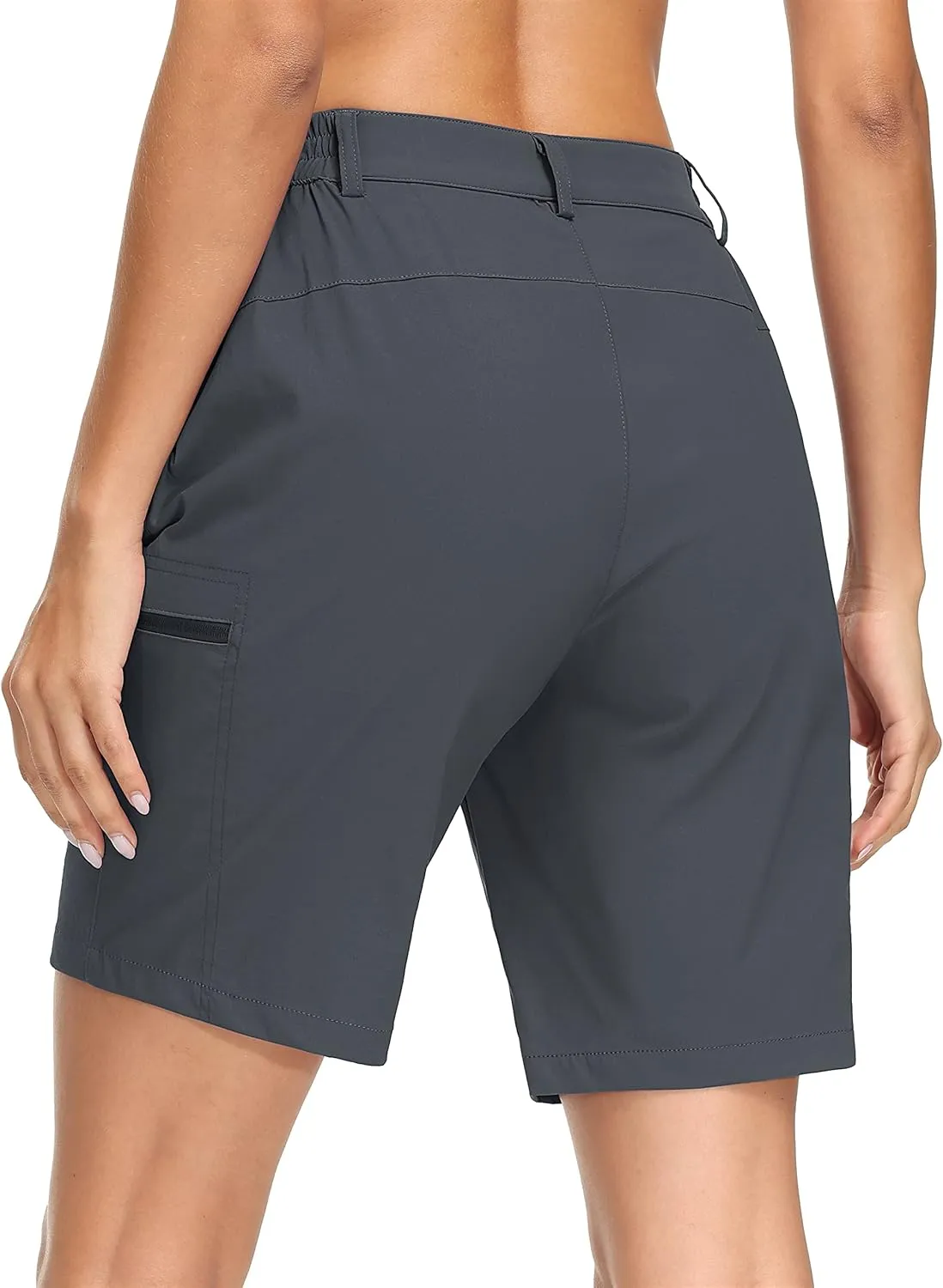 MAGCOMSEN Women's Hiking Shorts Quick Dry Lightweight Golf Shorts with 4 Pockets Summer Casual Athletic Running Shorts