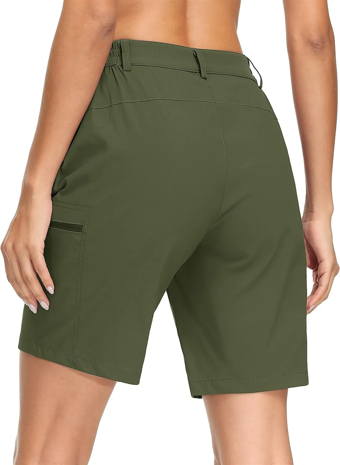 MAGCOMSEN Women's Hiking Shorts Quick Dry Lightweight Golf Shorts with 4 Pockets Summer Casual Athletic Running Shorts