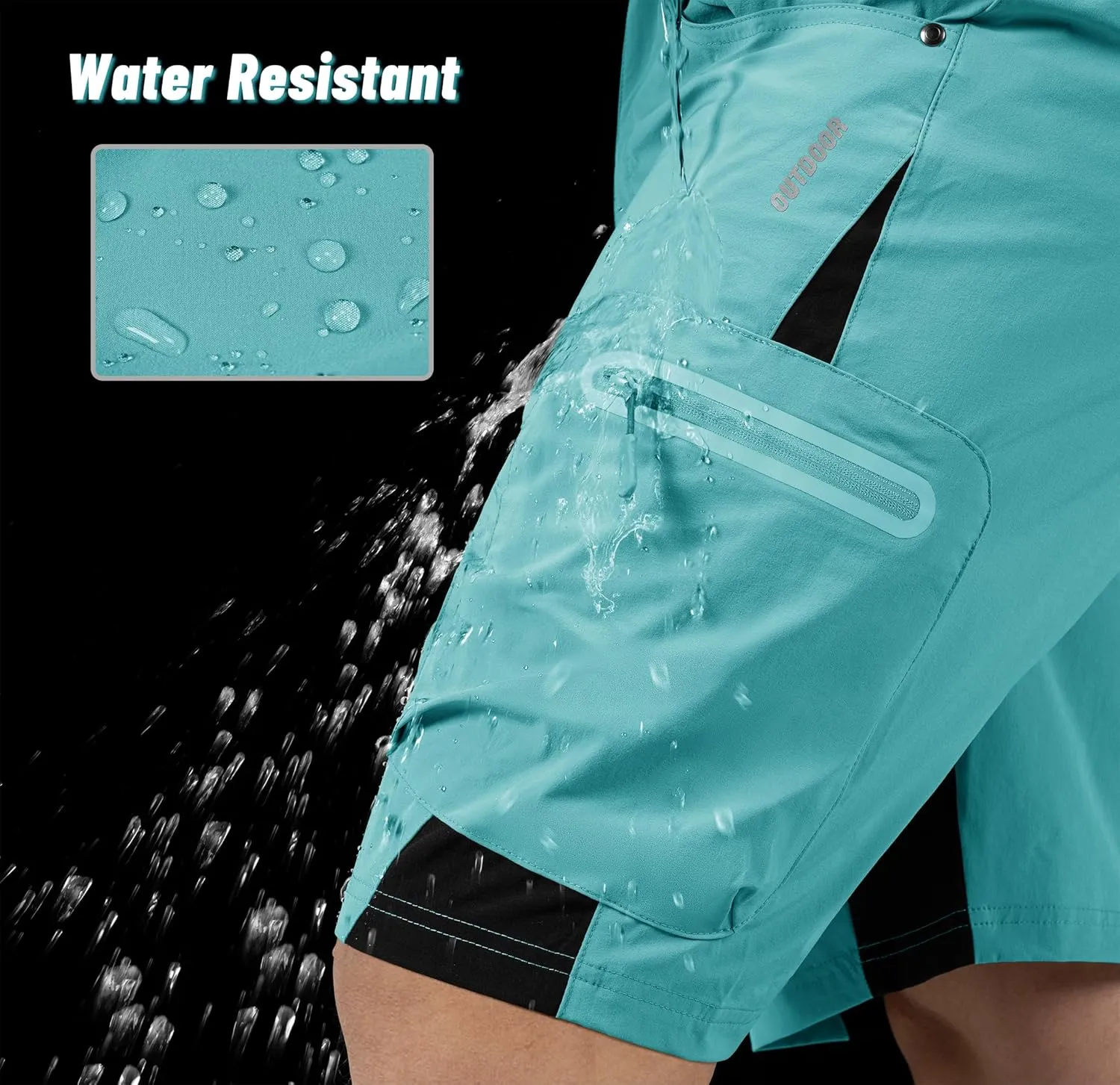 MAGNIVIT Men's Hiking Shorts Quick Dry Cargo Shorts Ripstop Tactical Water Repellent Work Shorts with Multi-Pockets