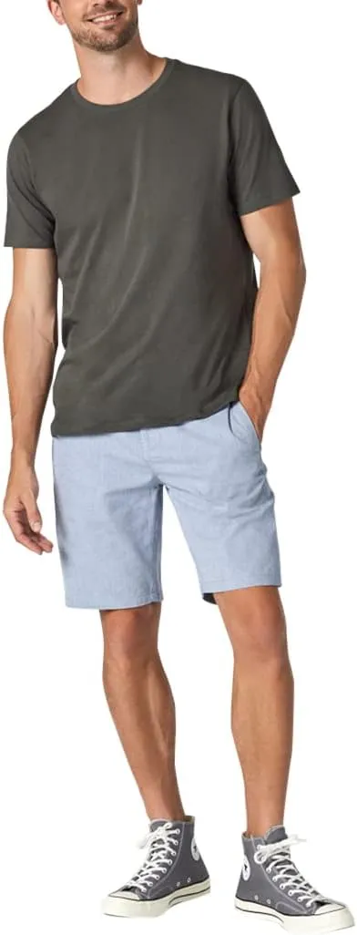 Mavi Simon Men's Twill Shorts, Mid Rise Shorts for Men, 9.5" Inseam Straight Fit Men's Shorts
