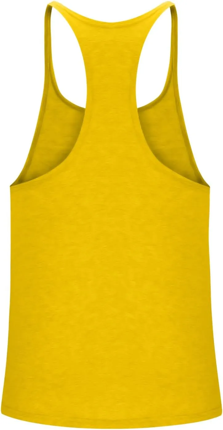 Mens Basic Stringer Tank Tops Y-Back Bodybuilding Muscle Sleeveless T-Shirts Cotton Gym Workout Fitness Tank Shirt