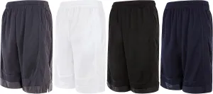 Mens Basketball Shorts with Pockets, Active Athletic Performance Gym Workout Shorts for Men Workout Shorts, 4 Pack