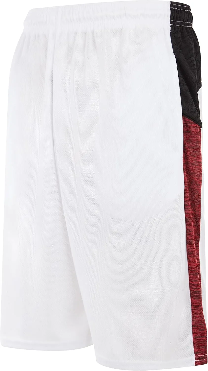 Mens Basketball Shorts with Pockets, Active Athletic Performance Gym Workout Shorts for Men Workout Shorts, 4 Pack