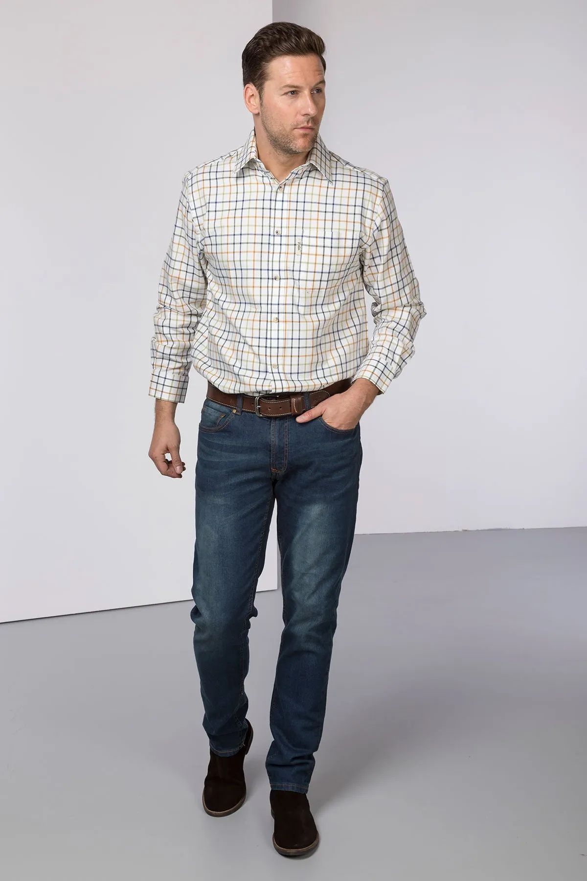 Men's Checked Shirts - Sledmere