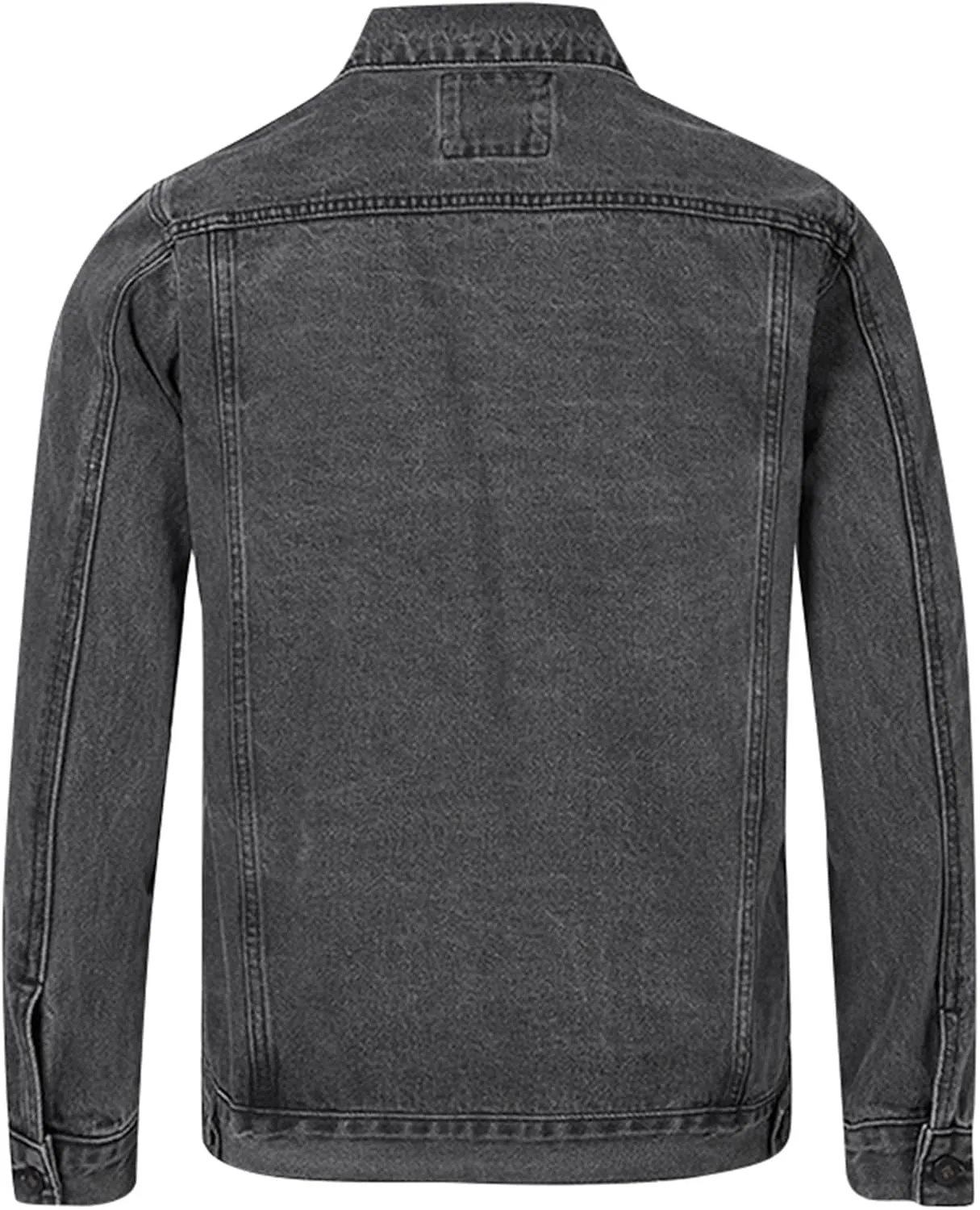 Mens Denim Jacket, Men'S Casual Workwear Long Sleeve Lapel Collar Denim Jacket Loose Multi Pocket Coat