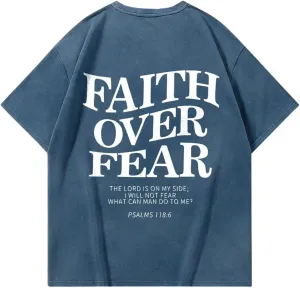 Men's Graphic Tee Shirt Oversized Drop Shoulder Vintage T-Shirt Letter Print Streetwear Casual Summer Tops