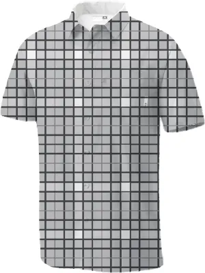 Men's Performance Short Sleeve Button Up Quick Dry Shirt 50  UPF Fishing Shirt