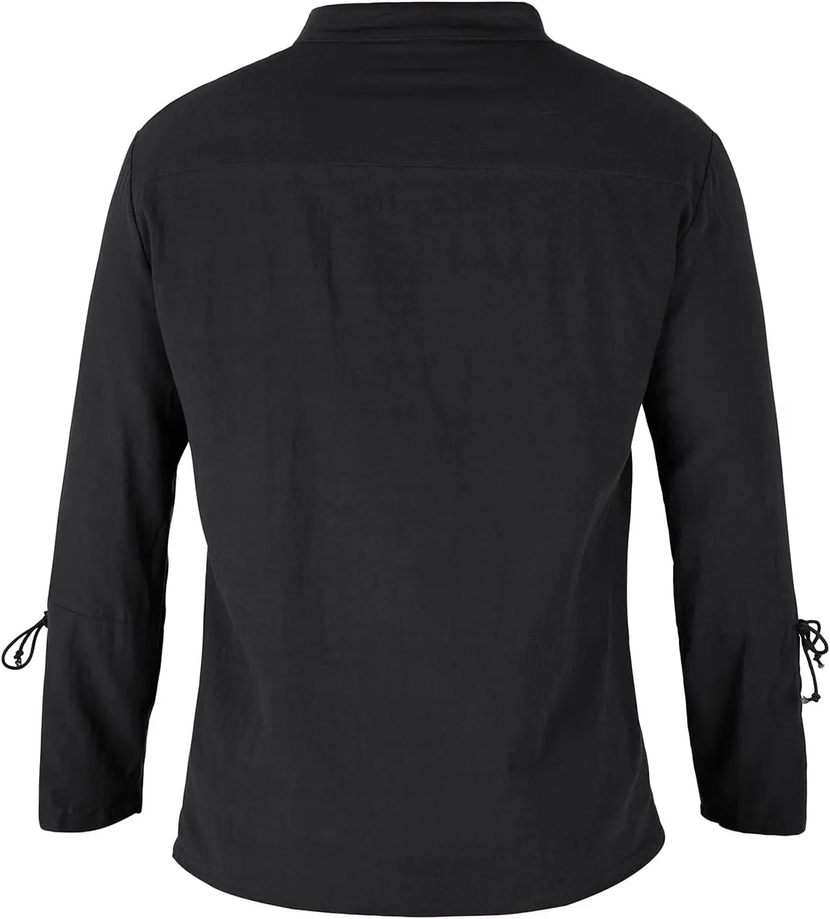 Men's Pirate Shirt Medieval Renaissance Steampunk Retro Long Sleeve Lace up T Shirt Viking Gothic Halloween Costume Top