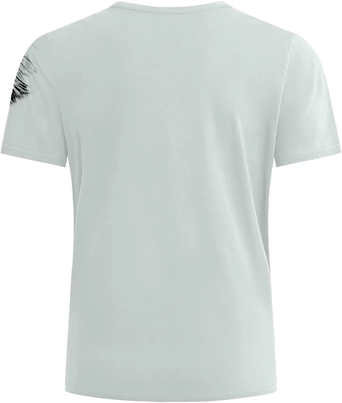 Men's Short-Sleeved Graphic T-Shirt Letters Fashion Printing Round Neck T-Shirt