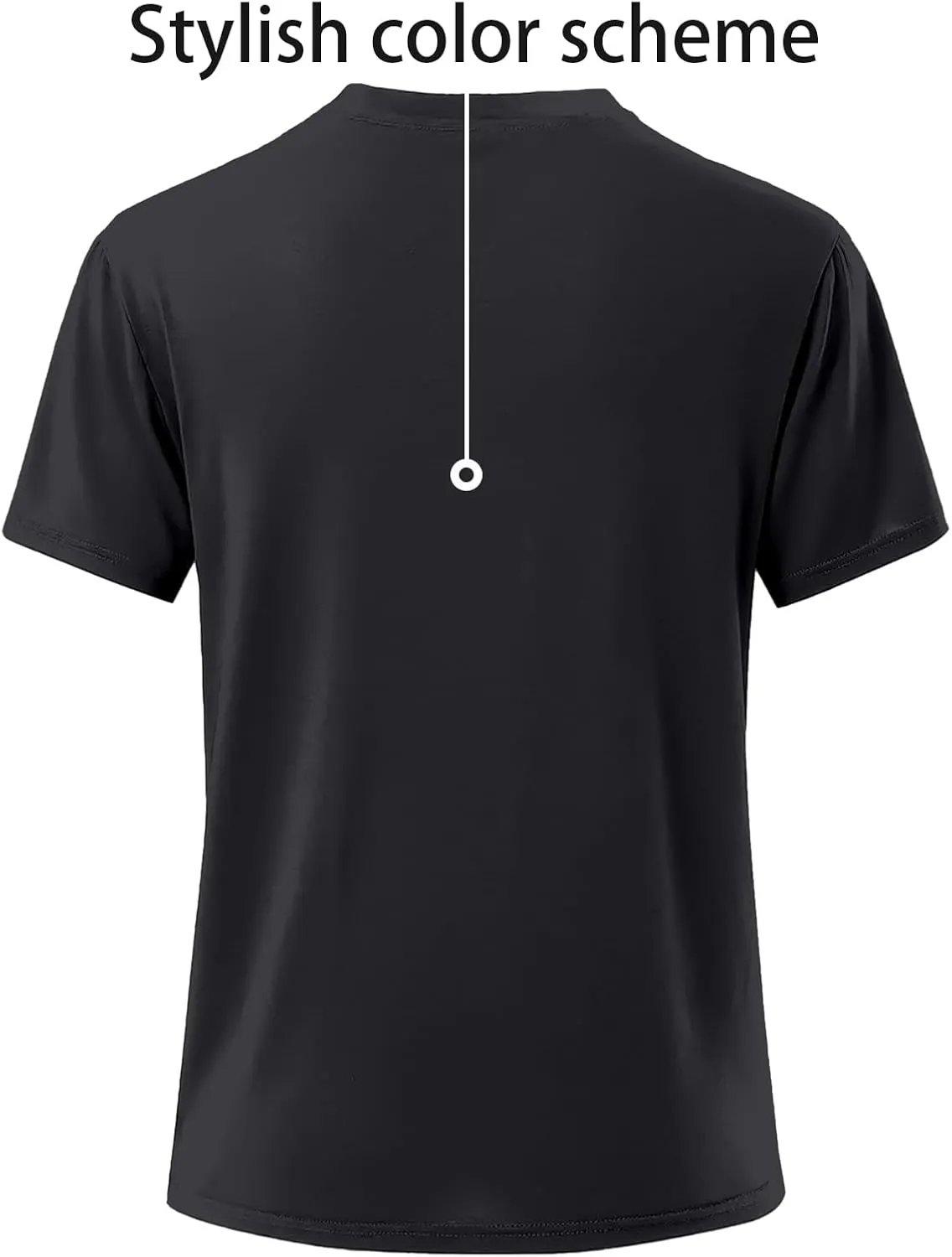 Men's Short-Sleeved Graphic T-Shirt Letters Fashion Printing Round Neck T-Shirt