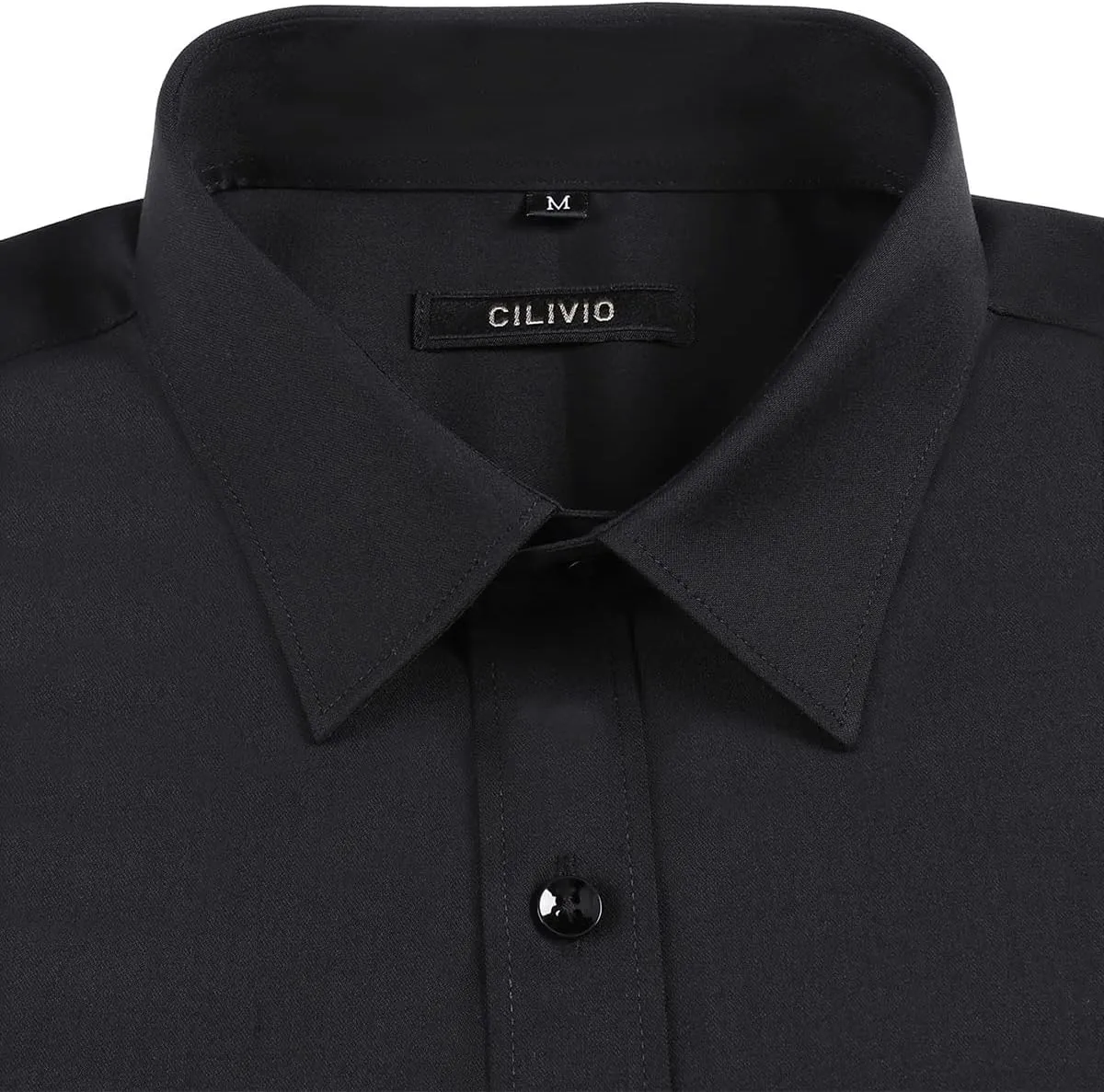 Men's Stretch Wrinkle Resistant Dress Shirt Long Sleeve Button up Business Casual Shirt Regular Fit