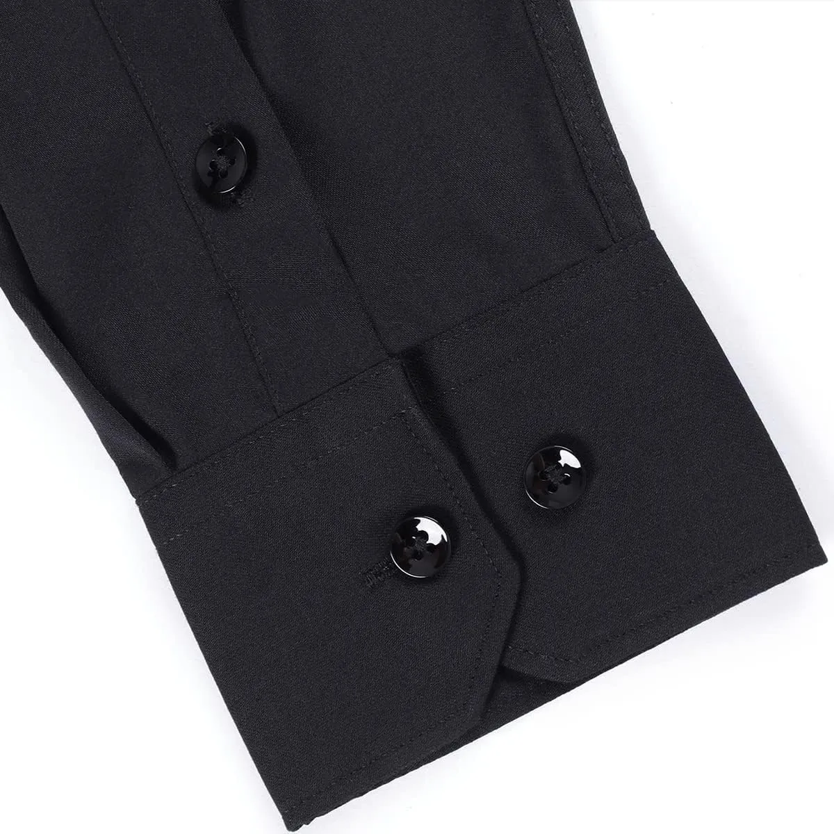 Men's Stretch Wrinkle Resistant Dress Shirt Long Sleeve Button up Business Casual Shirt Regular Fit
