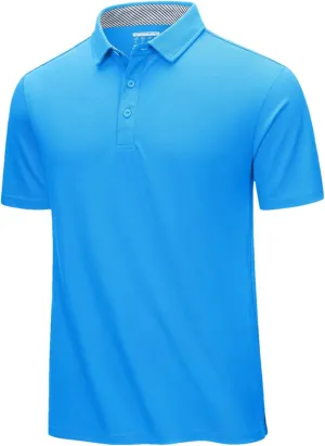 Men's Summer Cotton Polos Shirts Short Sleeve Pullover Quick Dry Tops Outdoor Running Sports Tee