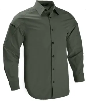 Men's Tactical Shirt Fishing Shirts Long Sleeve Sun Protection Breathable Quick Dry Work Shirt for Hiking