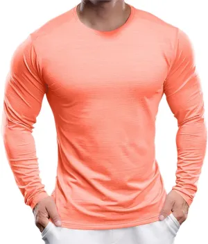 Men's UPF 30  Shirts Long Sleeve T-Shirt Runing Sun Shirt Moisture Wicking Top