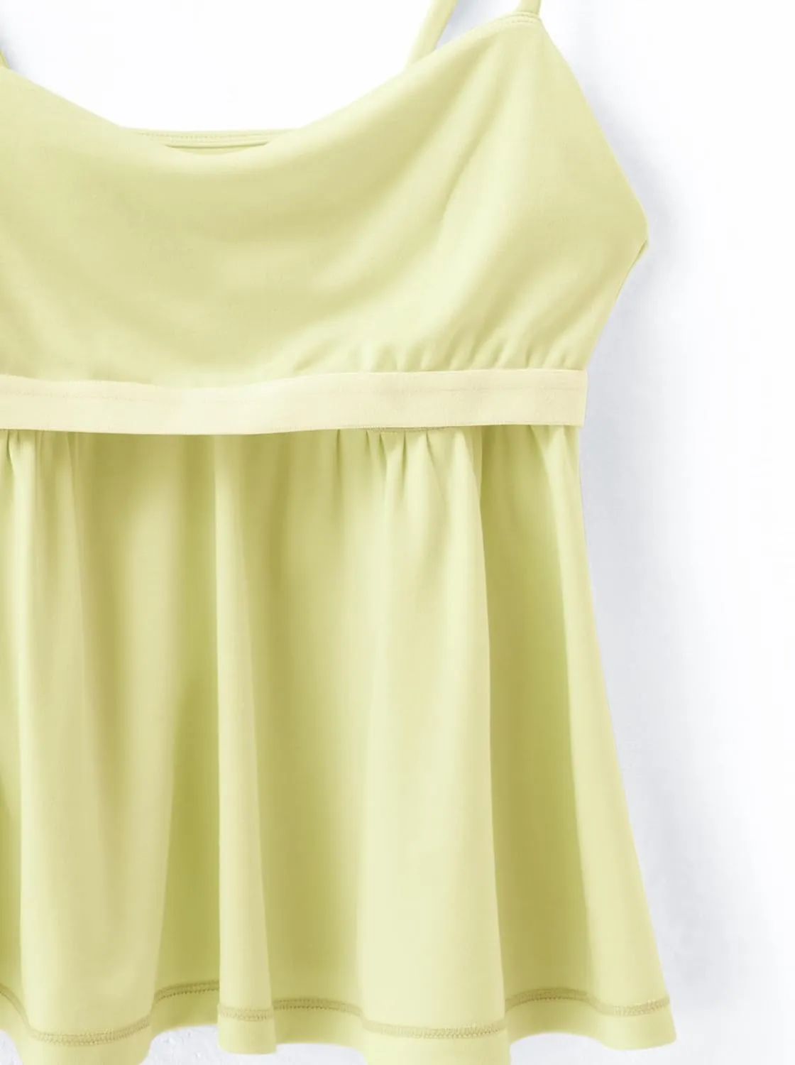 OMKAGI Cute Peplum Camisole Tops for Women Built in Bra Sleeveless Going Out Tank Top