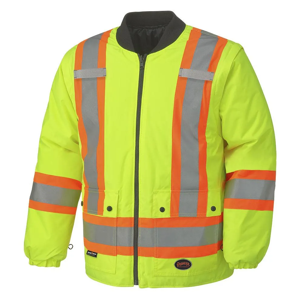 Parka - Pioneer Unisex Hi-Viz 100% Waterproof 7-in-1 Safety Parka, 5021BB / 5020BB / 5026