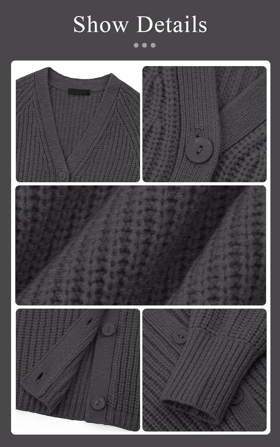 PRETTYGARDEN Womens Sweaters 2025 Long Sleeve Open Front Chunky Cardigan Sweaters for Women Dressy Short Cardigans