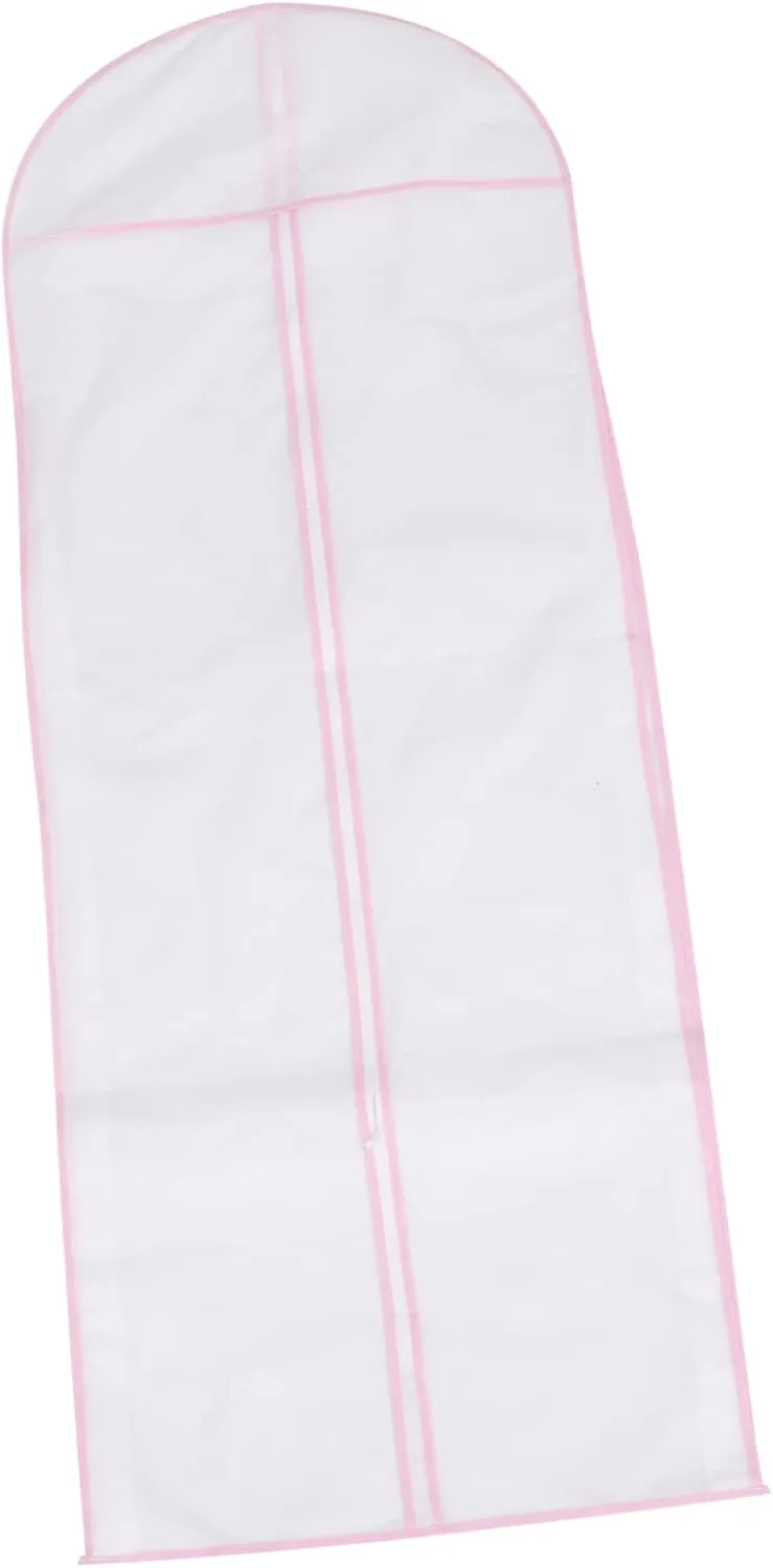 PRETYZOOM Dress Cover for Wedding Gown Bridal Garment Bag Nonwoven Dustproof Washable Preserve Bridal Gown