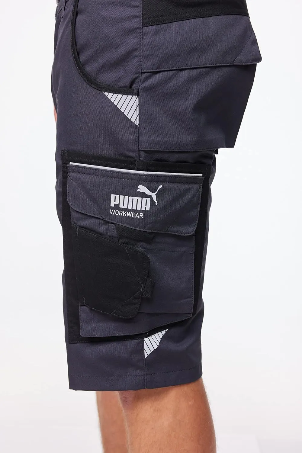 PUMA Workwear Shorts Men - Precision X - Outdoor Multi-Pocket Cargo Shorts - Lightweight, Durable and Reinforced Mens Shorts