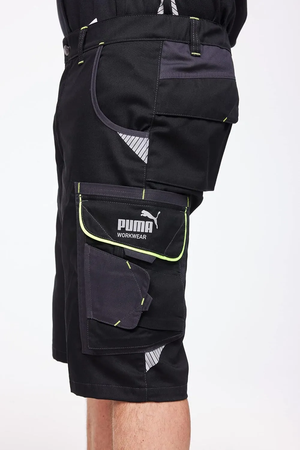 PUMA Workwear Shorts Men - Precision X - Outdoor Multi-Pocket Cargo Shorts - Lightweight, Durable and Reinforced Mens Shorts