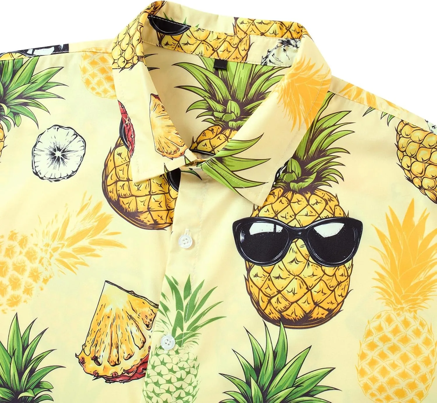 RAISEVERN Mens Hawaiian Shirt Casual Button Down Short Sleeve Tropical Beach Dress Shirt for Summer Holiday