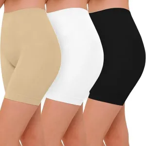Seamless Slip Shorts for Under Dresses Anti Chafing Shorts Womens Bike Shorts for Yoga Workout