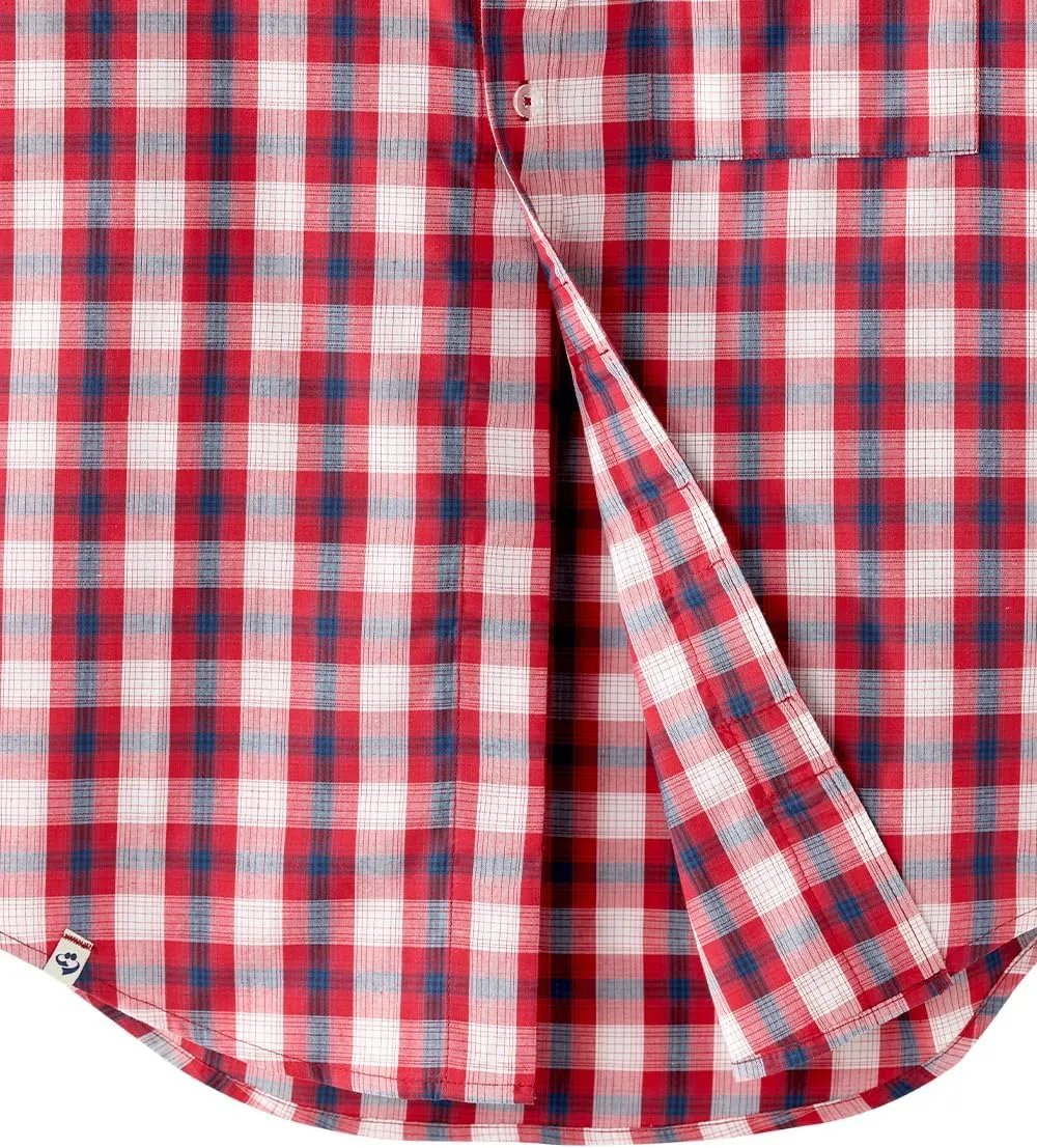Silverts Mens Magnetic Buttons Adaptive Short Sleeve Shirt - Dress Shirt for Elderly Seniors