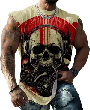 Sleeveless T Shirts for Men Muscle Tank Top Summer Funny Bodybuilder Workout Gym Tank Tops Comfy Tank Tops