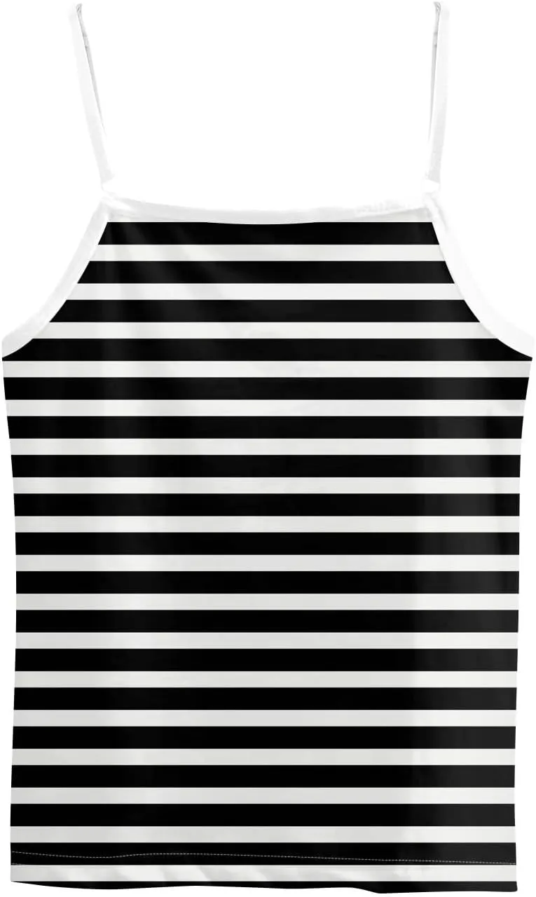 slqdgmryz Tank Top for Women Loose Fit Summer Spaghetti Straps Cami Top Basic Scoop Neck Adjustable Cute Sleeveless Shirts