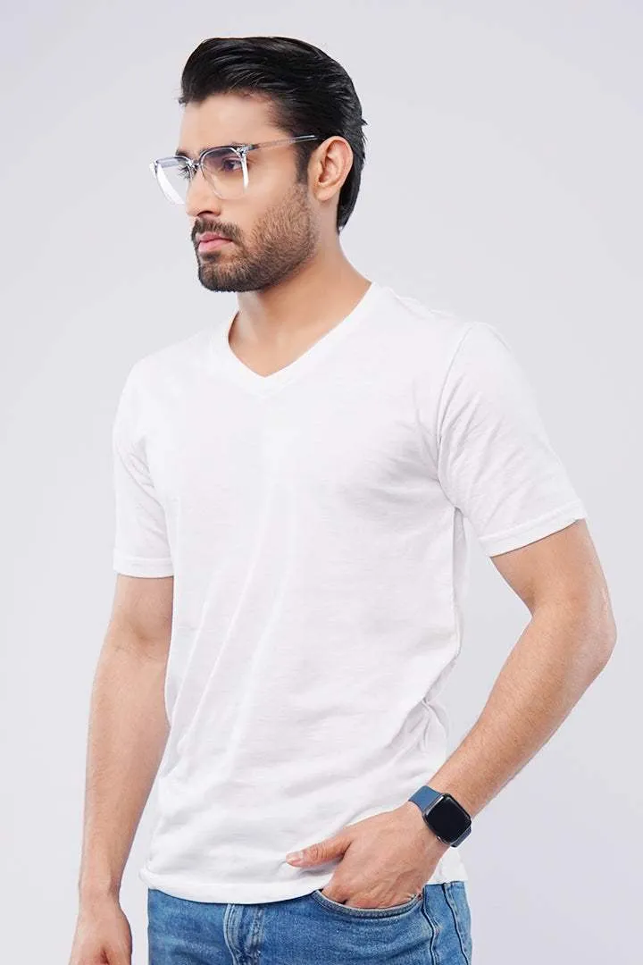 Snowy V-Neck