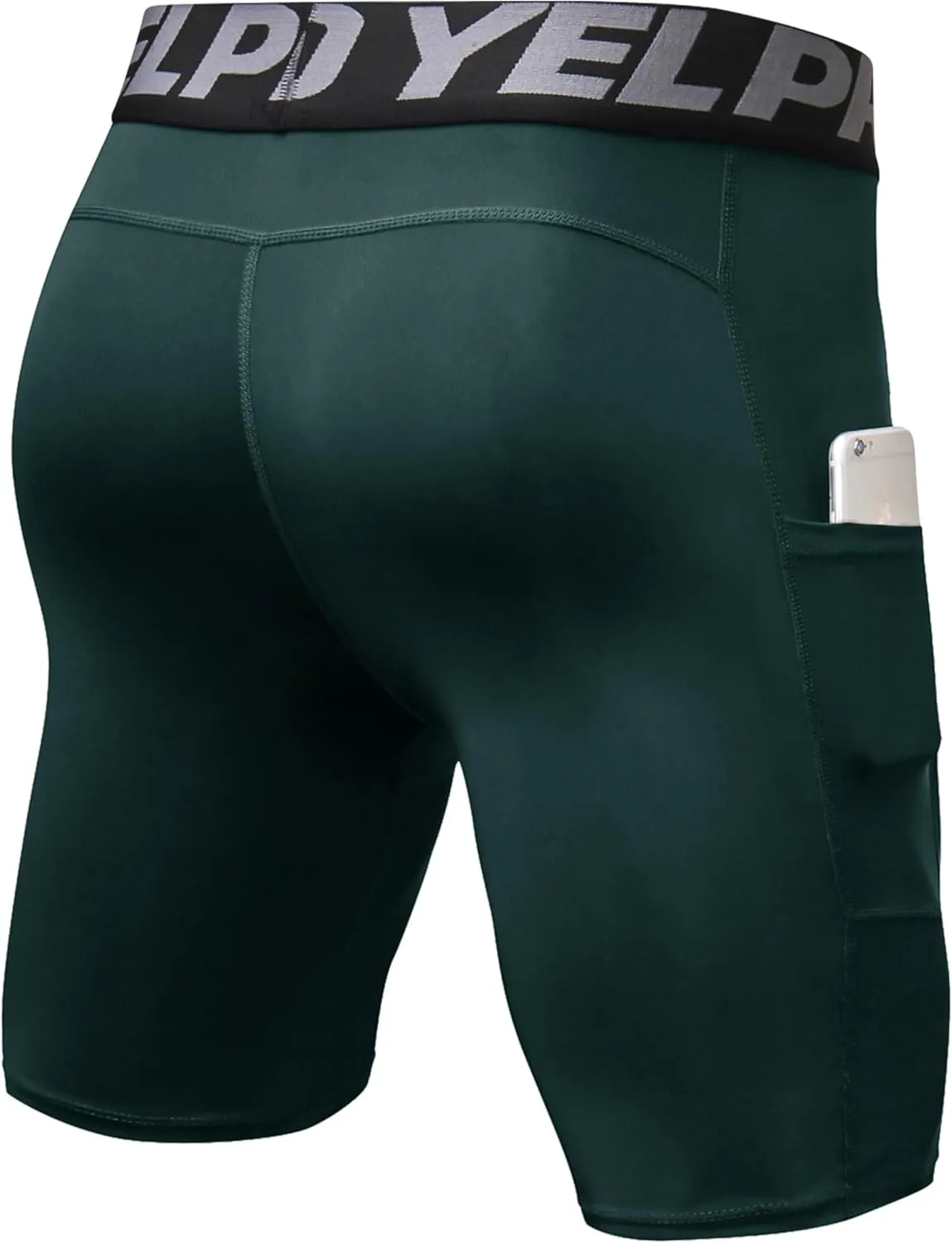 SPVISE Compression Shorts Men Spandex Sports Shorts Workout Running Gym Shorts Cool Dry Athletic Baselayer Underwear Pockets