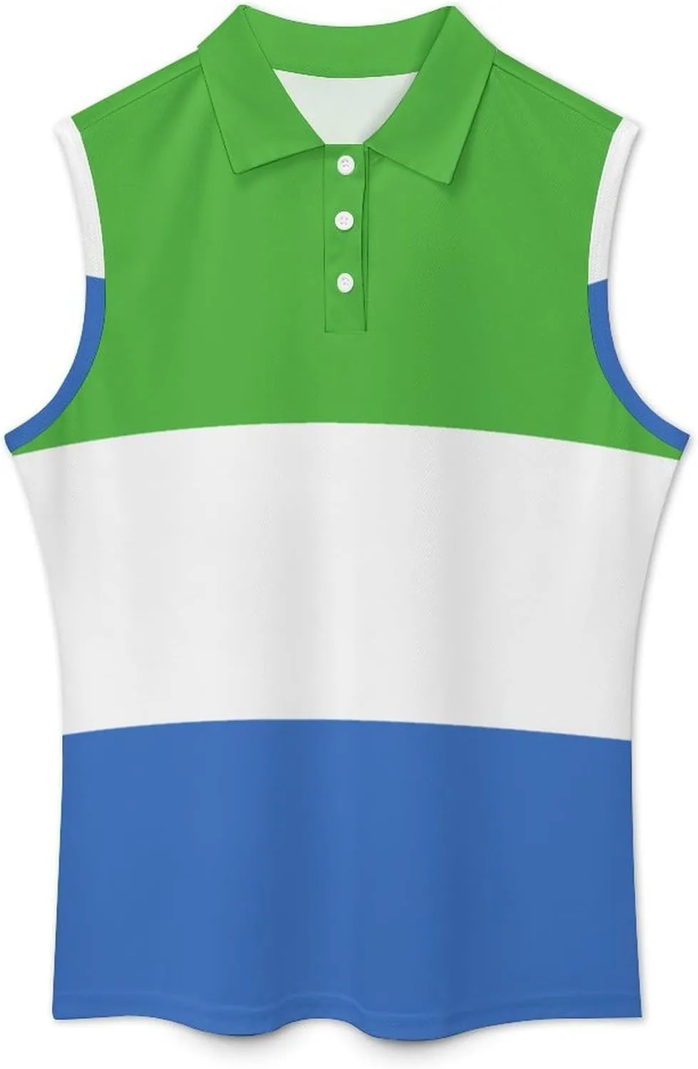 TAIZIYEAH Saint Kitts and Nevis Flag Women's Sleeveless PO-LO Shirts Collared V Neck Tennis Tank Tops Quick Dry Lightweight