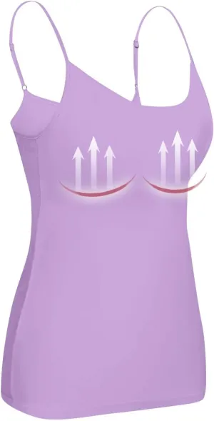 Tank Top for Women with Workout 2025 Adjustable Spaghetti Strap Fitted Camisole