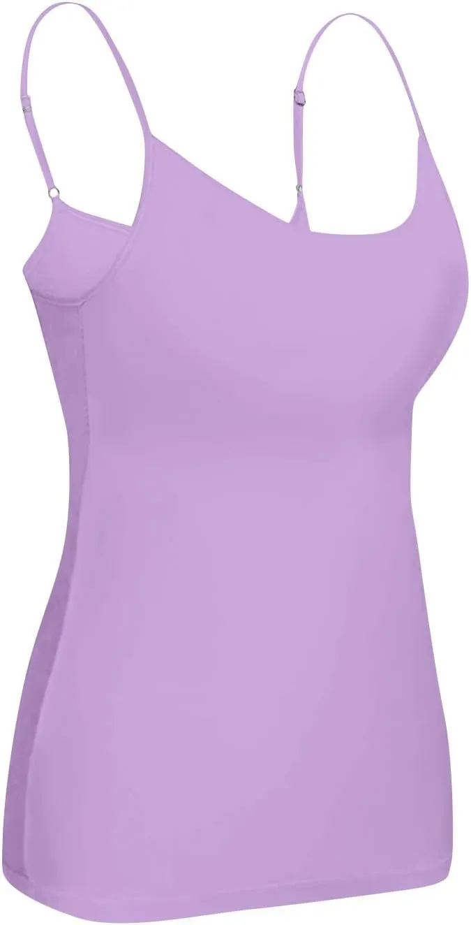 Tank Top for Women with Workout 2025 Adjustable Spaghetti Strap Fitted Camisole