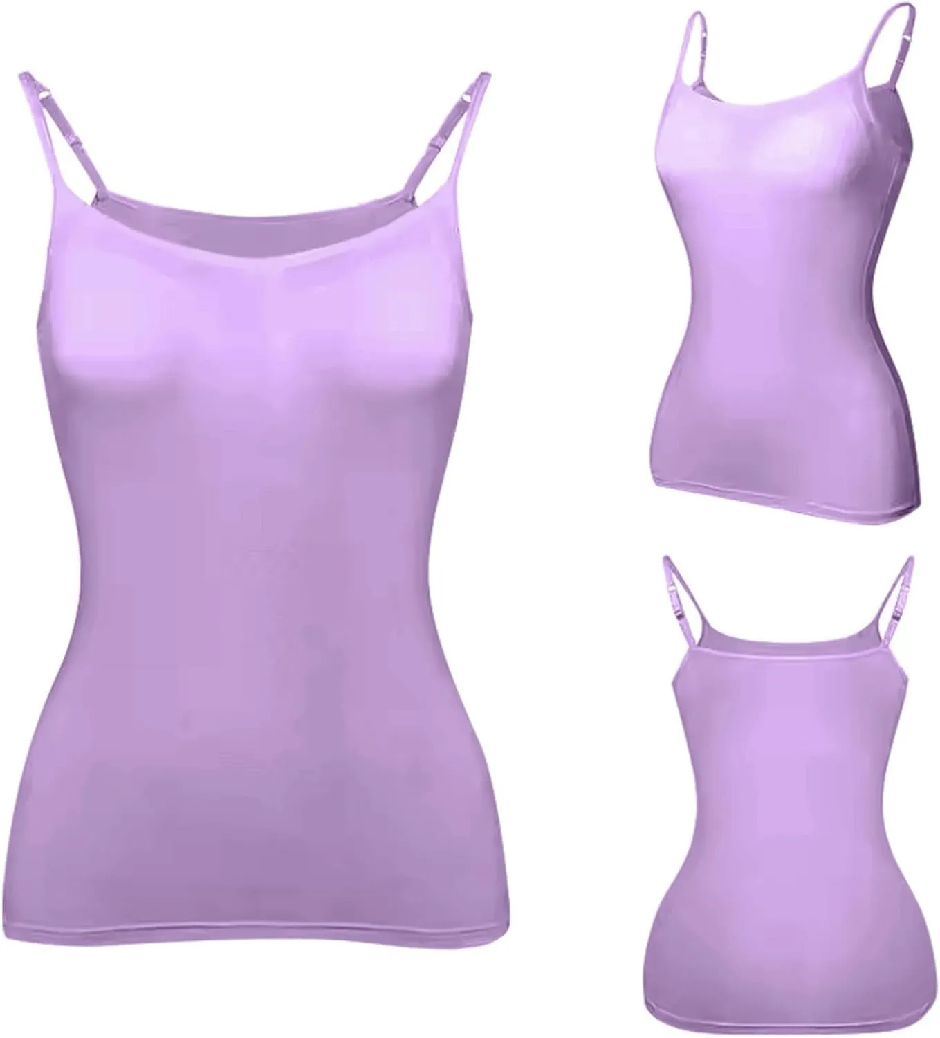 Tank Top for Women with Workout 2025 Adjustable Spaghetti Strap Fitted Camisole