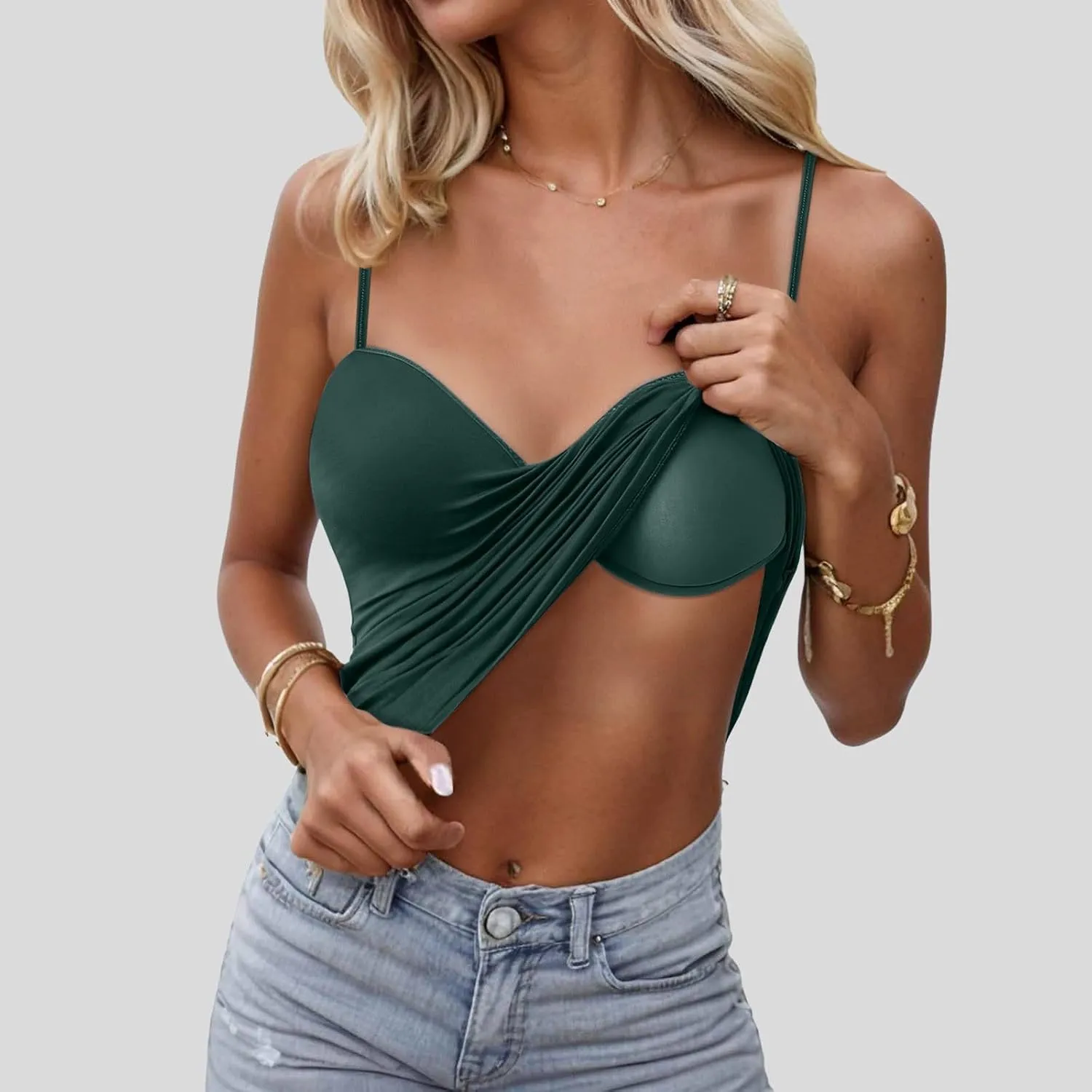 Tank Top with Built in Bra for Women Sports Cami Shirts 2025 Spring Summer Workout Camisoles Sleeveless Under Clothes