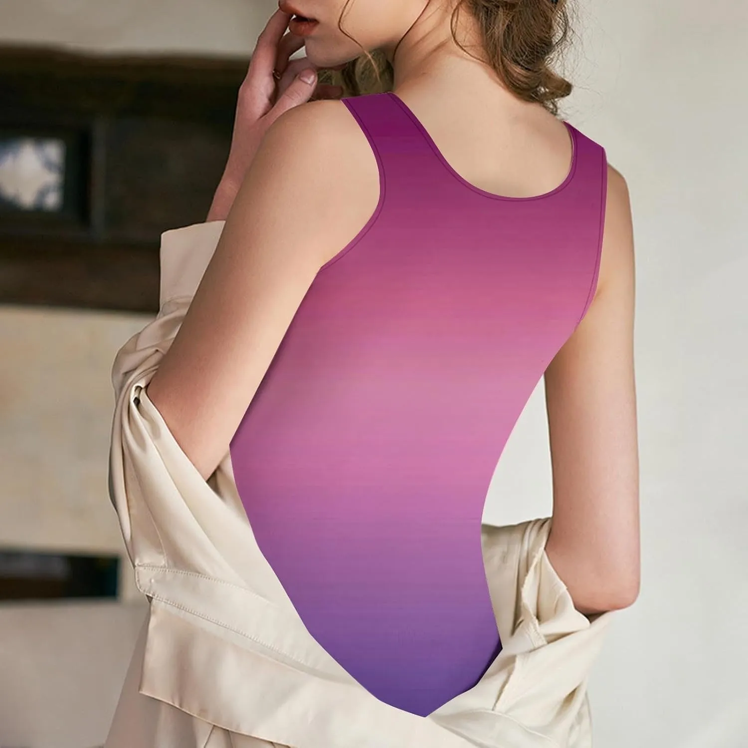 Tank Top with Built in Bra for Women Summer Sleeveless Basic Cami Shelf Bras Padded Workout Tanks Casual Undershirts
