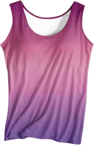 Tank Top with Built in Bra for Women Summer Sleeveless Basic Cami Shelf Bras Padded Workout Tanks Casual Undershirts
