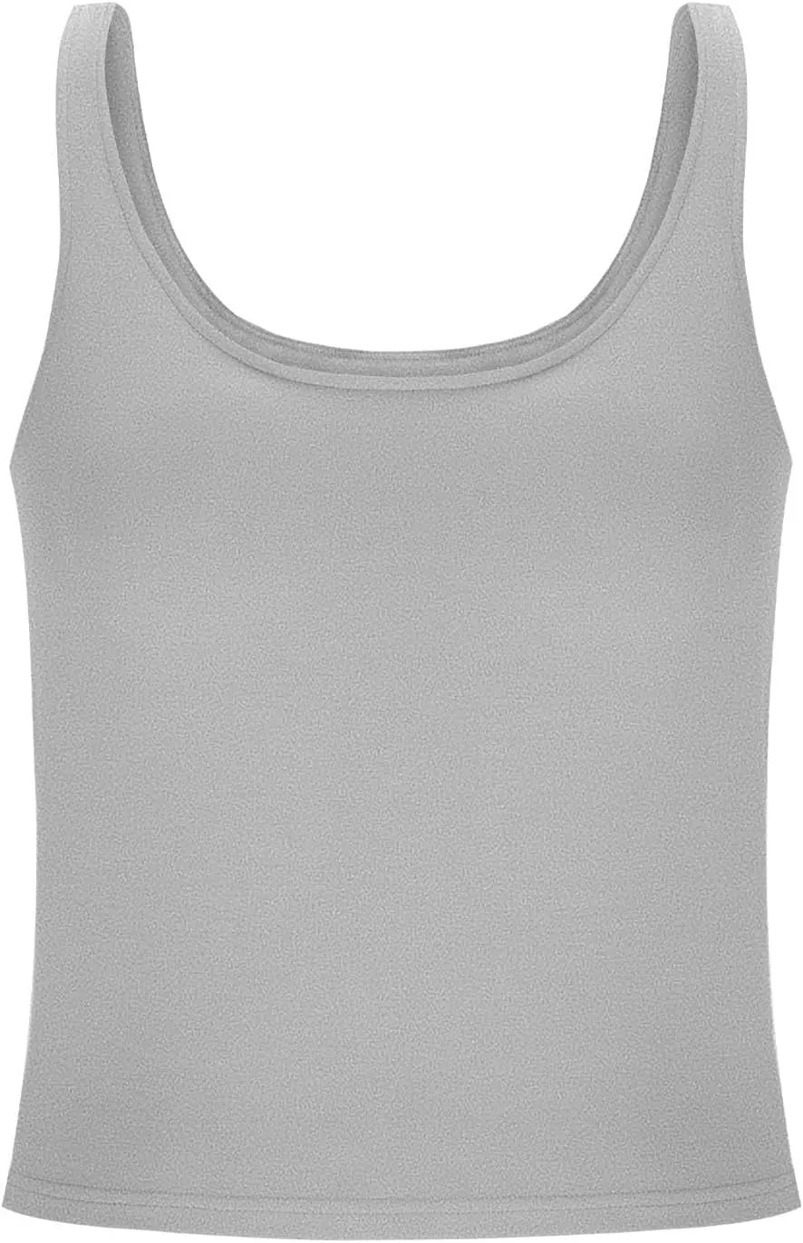 Tank Top with Built in Bra for Women Summer Workout Camisoles Sports Cami Shirts Lightweight Undershirt Tank Tops