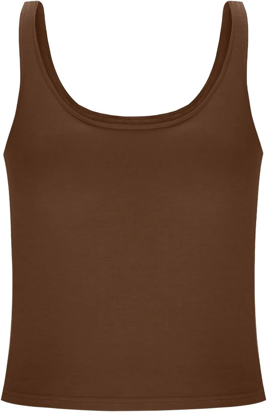 Tank Top with Built in Bra for Women Summer Workout Camisoles Sports Cami Shirts Lightweight Undershirt Tank Tops