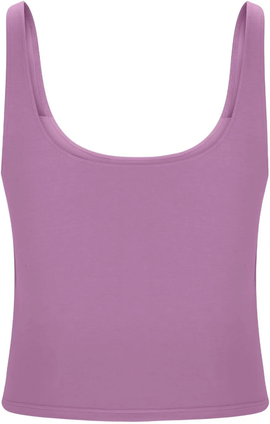 Tank Top with Built in Bra for Women Summer Workout Camisoles Sports Cami Shirts Lightweight Undershirt Tank Tops