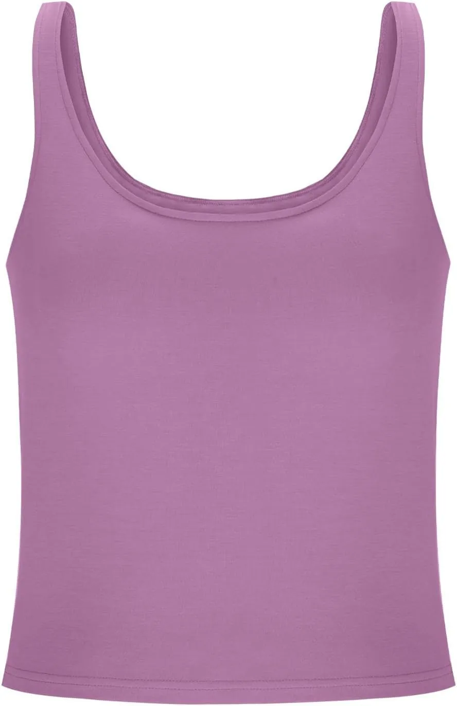 Tank Top with Built in Bra for Women Summer Workout Camisoles Sports Cami Shirts Lightweight Undershirt Tank Tops