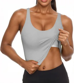 Tank Top with Built in Bra for Women Summer Workout Camisoles Sports Cami Shirts Lightweight Undershirt Tank Tops