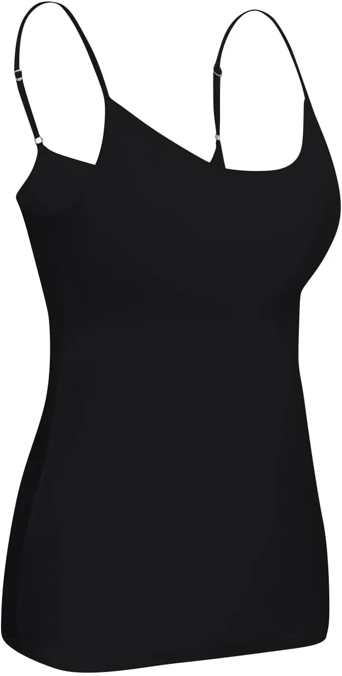 Tank Top, with Built in Bra Sports 2025 Summer Spaghetti Strap Camisoles Cami Sleeveless Trendy Lingerie